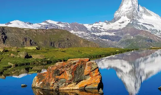 Mountain range in Switzerland