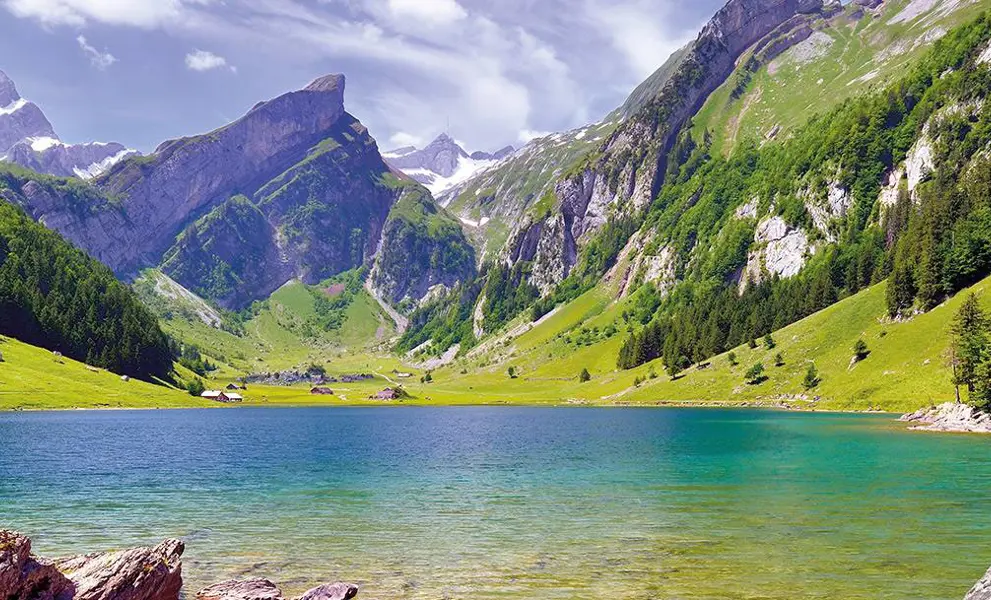 Seealpsee Lake in Switzerland