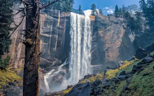Waterfall in Yosemite National Park, California