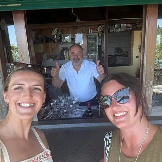 Ravello - included lunch selfi with owner.chef.waiter.jpg