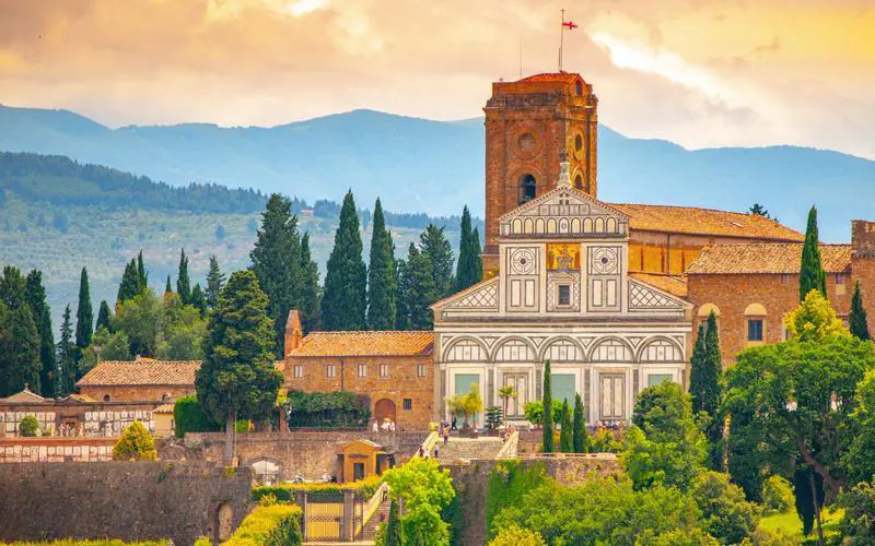 Basilica San Miniato al Monte in Florence, Tuscany, Italy.