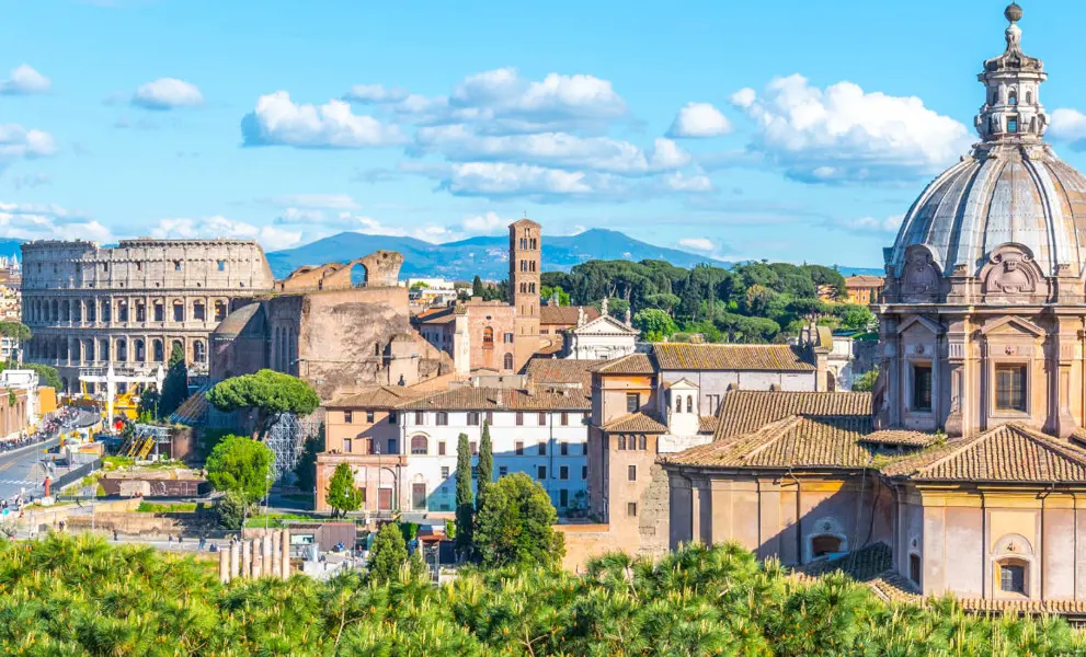 Rome holidays - a panoramic view of the city