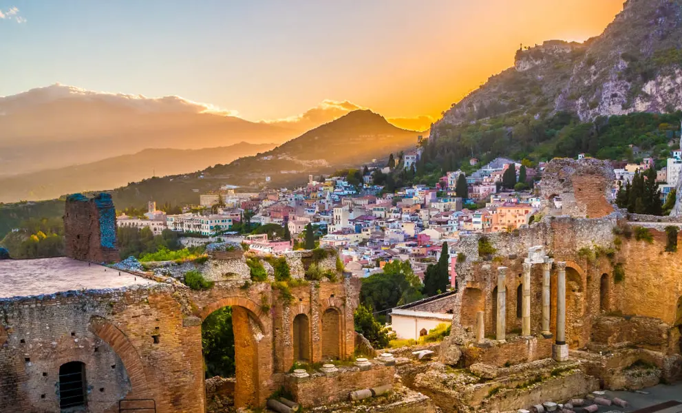 Ruins of Taormina - a must-visit location on holiday in Sicily 