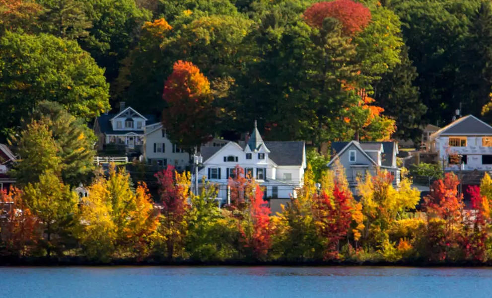 Panoramic view - New England in the Fall