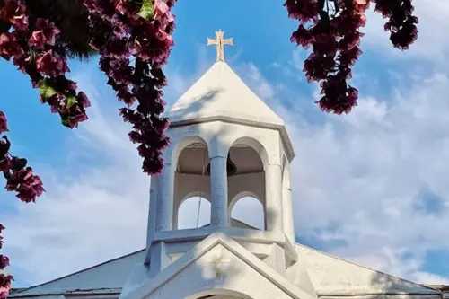 A church in Turkey in spring